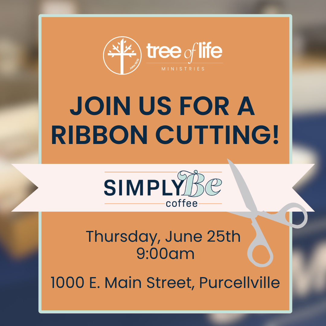 An event occurring at SimplyBe Coffee named SimplyBe @ Giant Ribbon Cutting occurring on June 25 @ 9:00 am at June 25 @ 9:00 am