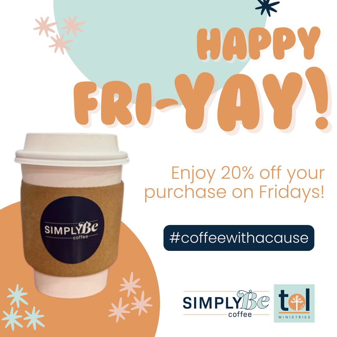 An event occurring at SimplyBe Coffee named Fri-YAY! occurring on September 11 at September 11