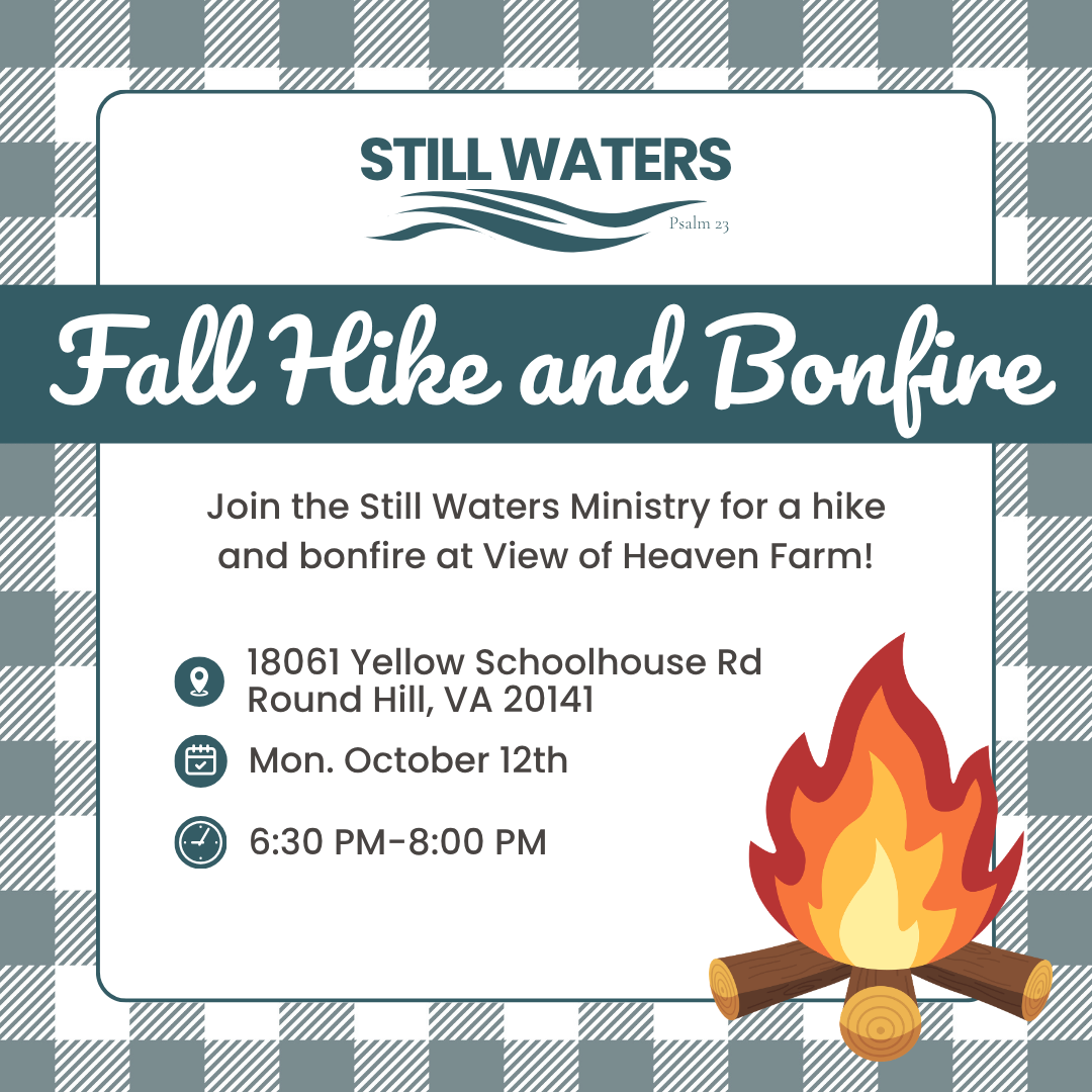 An event occurring at SimplyBe Coffee named Still Waters Hike and Bonfire occurring on October 12 @ 6:30 pm at October 12 @ 6:30 pm